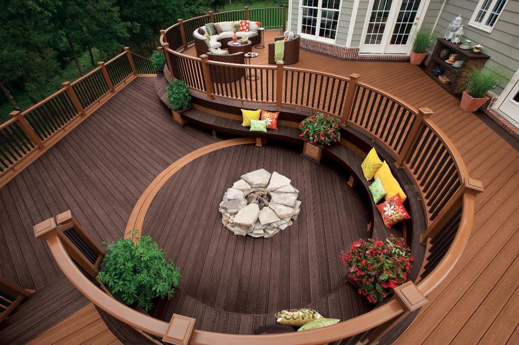 archadeck_curve_deck_with_fire_pit_outdoor_living 8 Delightful and Affordable Fire pit Decoration Designs in 2022