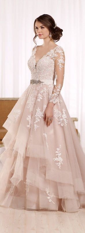 colored wedding dresses 2017 1 75+ Most Breathtaking Colored Wedding Dresses - 3