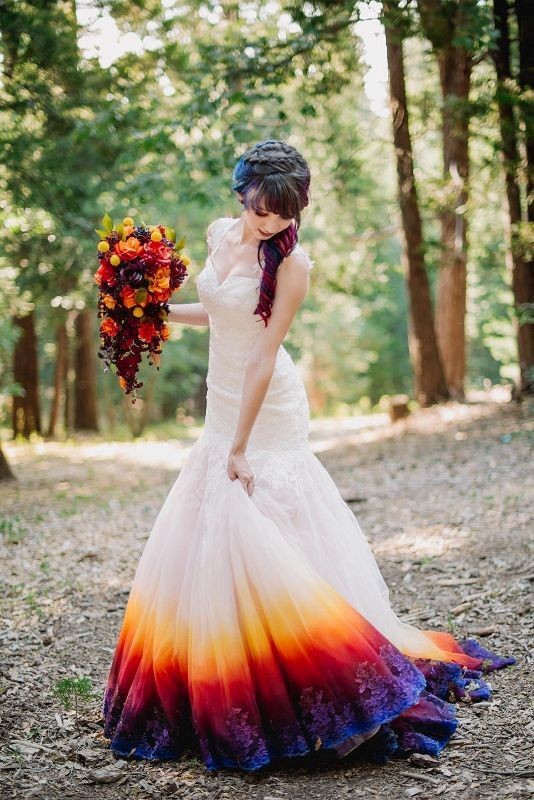 colored wedding dresses 2017 107 75+ Most Breathtaking Colored Wedding Dresses - 109