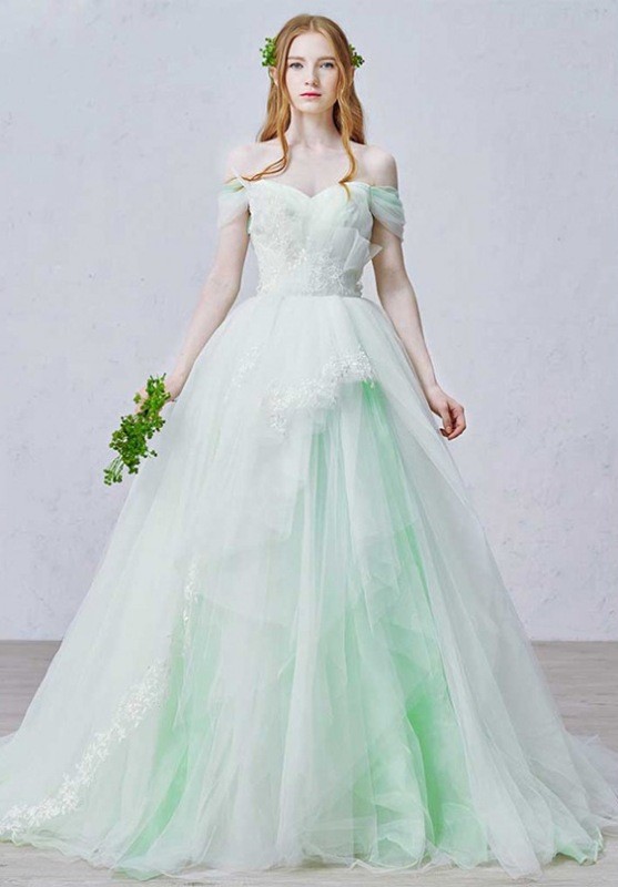 colored wedding dresses 2017 127 75+ Most Breathtaking Colored Wedding Dresses - 129