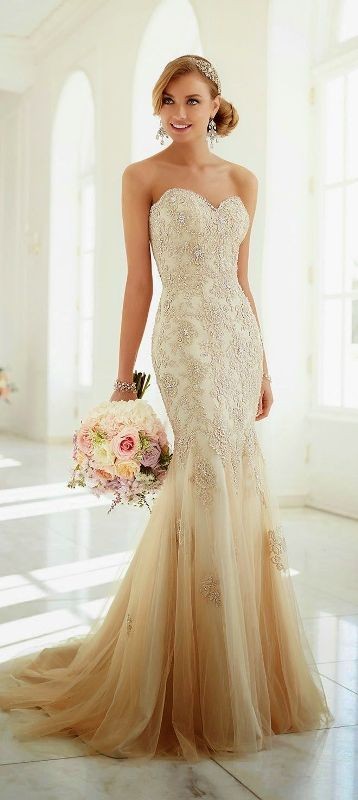 colored wedding dresses 2017 13 75+ Most Breathtaking Colored Wedding Dresses - 15