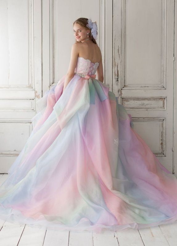colored wedding dresses 2017 138 75+ Most Breathtaking Colored Wedding Dresses - 140