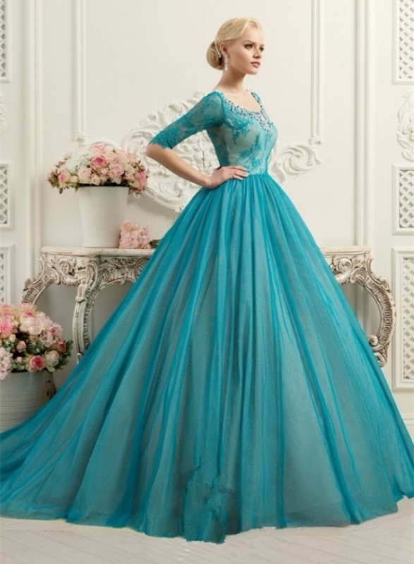 colored-wedding-dresses-2017-144 75+ Most Breathtaking Colored Wedding Dresses in 2020