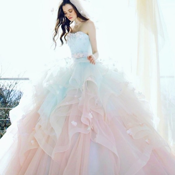 colored wedding dresses 2017 146 75+ Most Breathtaking Colored Wedding Dresses - 148