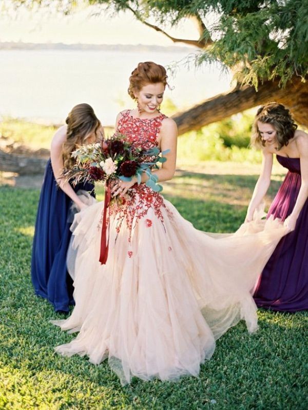 colored wedding dresses 2017 160 75+ Most Breathtaking Colored Wedding Dresses - 162