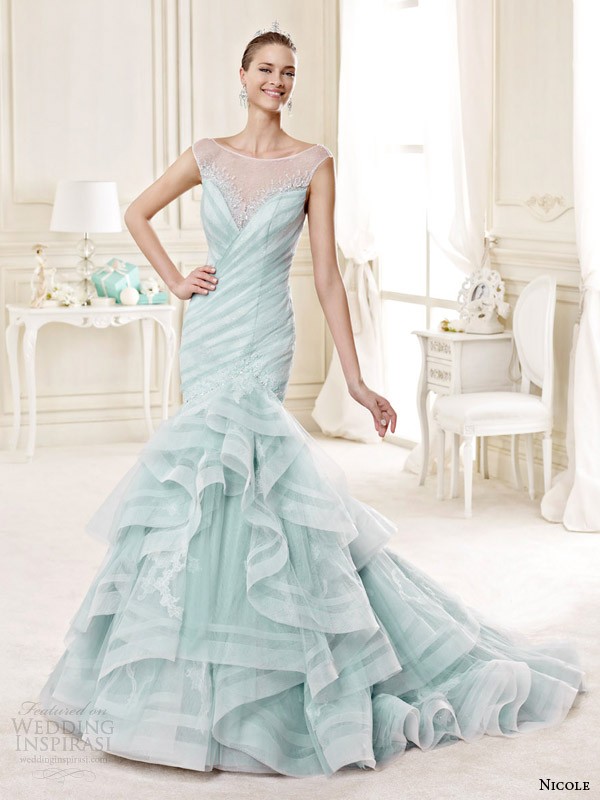 colored wedding dresses 2017 168 75+ Most Breathtaking Colored Wedding Dresses - 170