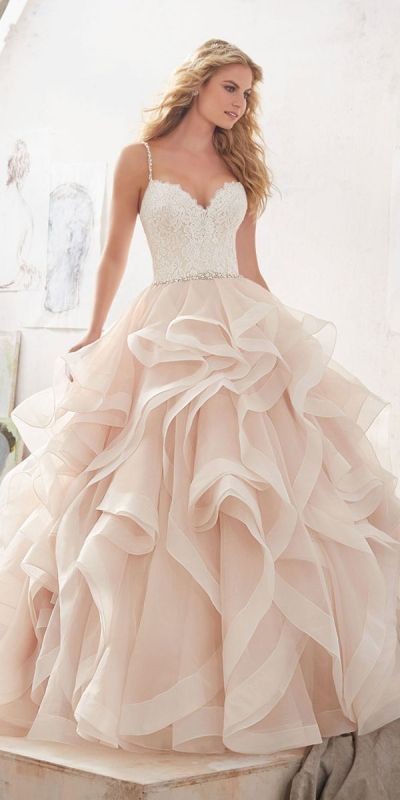 colored wedding dresses 2017 18 75+ Most Breathtaking Colored Wedding Dresses - 20