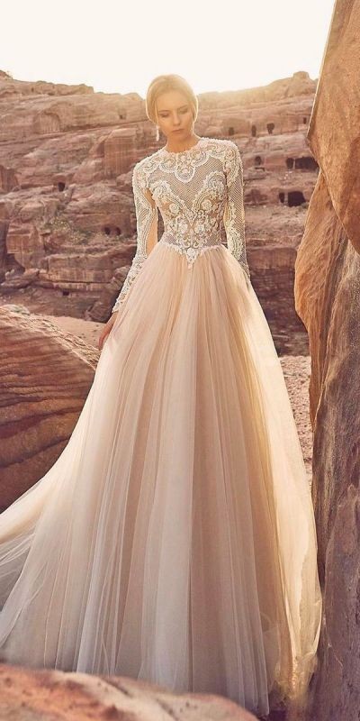 colored wedding dresses 2017 20 75+ Most Breathtaking Colored Wedding Dresses - 22