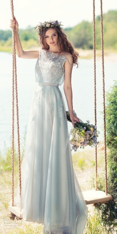 colored wedding dresses 2017 23 75+ Most Breathtaking Colored Wedding Dresses - 25