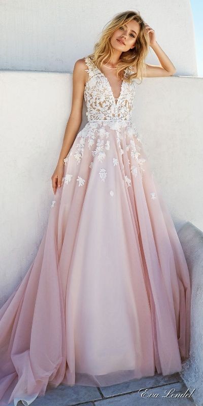 colored wedding dresses 2017 25 75+ Most Breathtaking Colored Wedding Dresses - 27