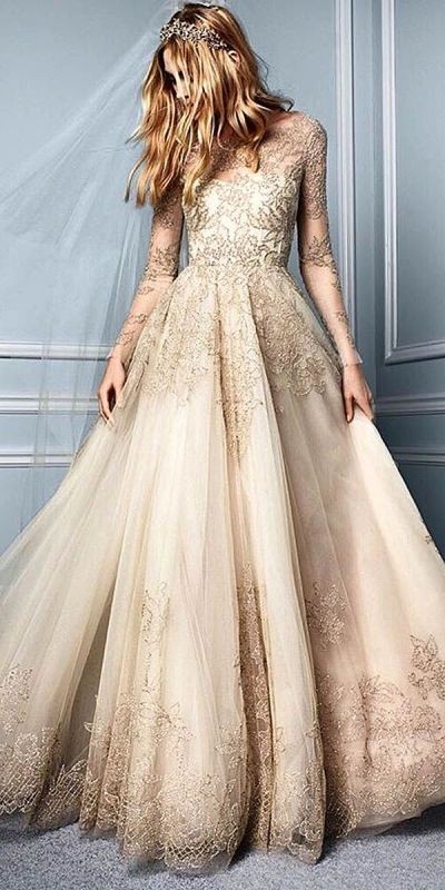 colored wedding dresses 2017 27 75+ Most Breathtaking Colored Wedding Dresses - 29