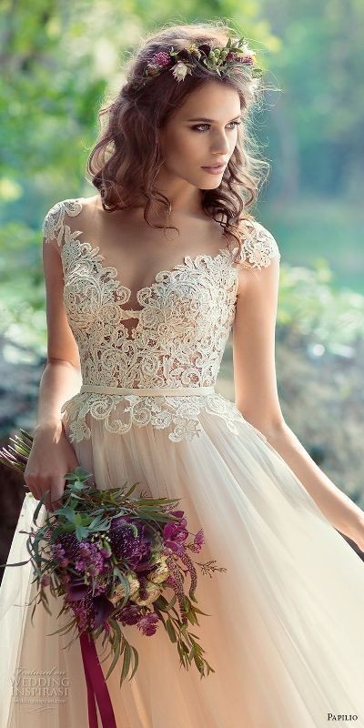 colored-wedding-dresses-2017-28 75+ Most Breathtaking Colored Wedding Dresses in 2020