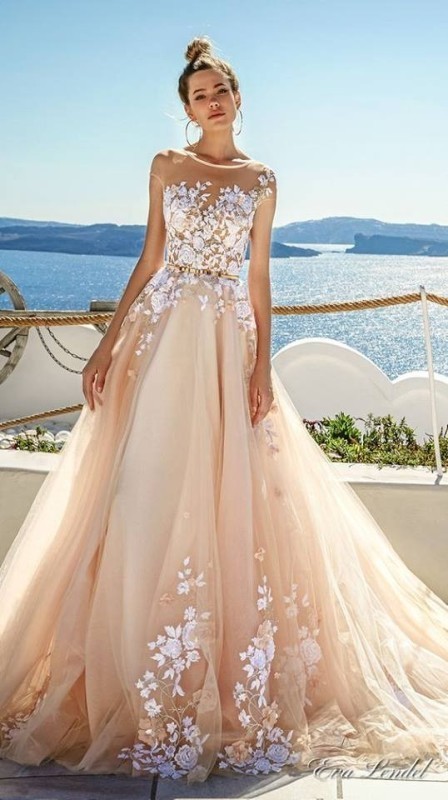 colored wedding dresses 2017 32 75+ Most Breathtaking Colored Wedding Dresses - 34