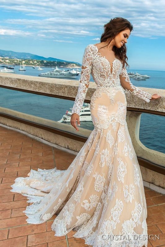 colored-wedding-dresses-2017-68 75+ Most Breathtaking Colored Wedding Dresses in 2020
