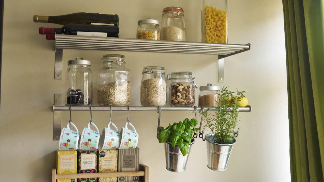 6 Affordable Organizing and Decoration Ideas for your Kitchen 3 kitchen wall racks 6 Affordable Organizing and Decoration Ideas for your Kitchen - 3