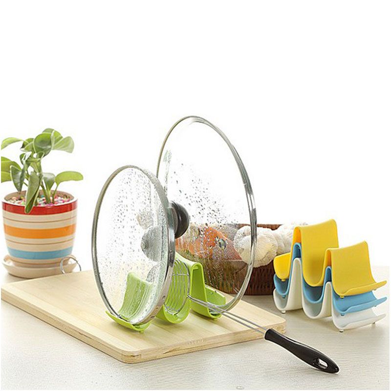 6 Affordable Organizing and Decoration Ideas for your Kitchen 12 practical spoon pot lid shelf cooking storage kitchen decor tool stand holder wave design 57968 8700 6 Affordable Organizing and Decoration Ideas for your Kitchen - 12