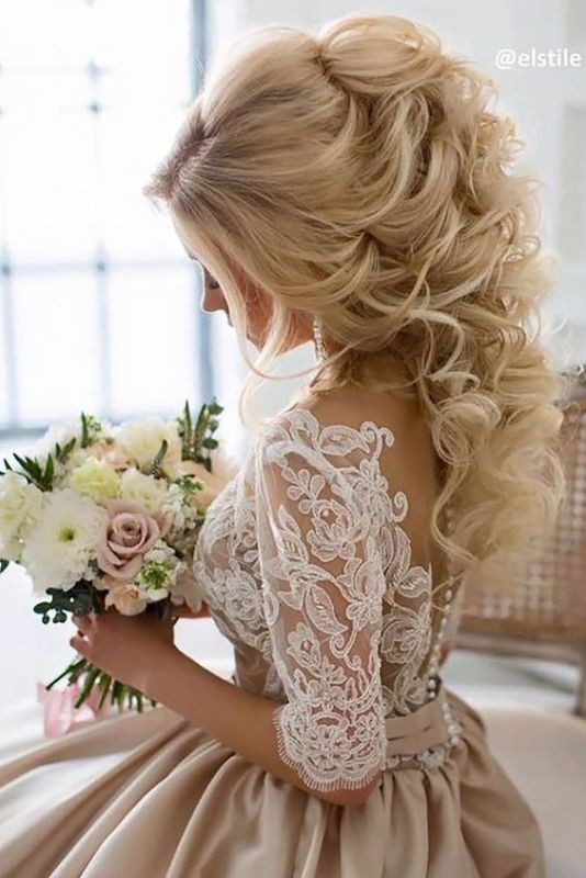 wedding-hairstyles-2017-72 81+ Beautiful Wedding Hairstyles for Elegant Brides in 2021