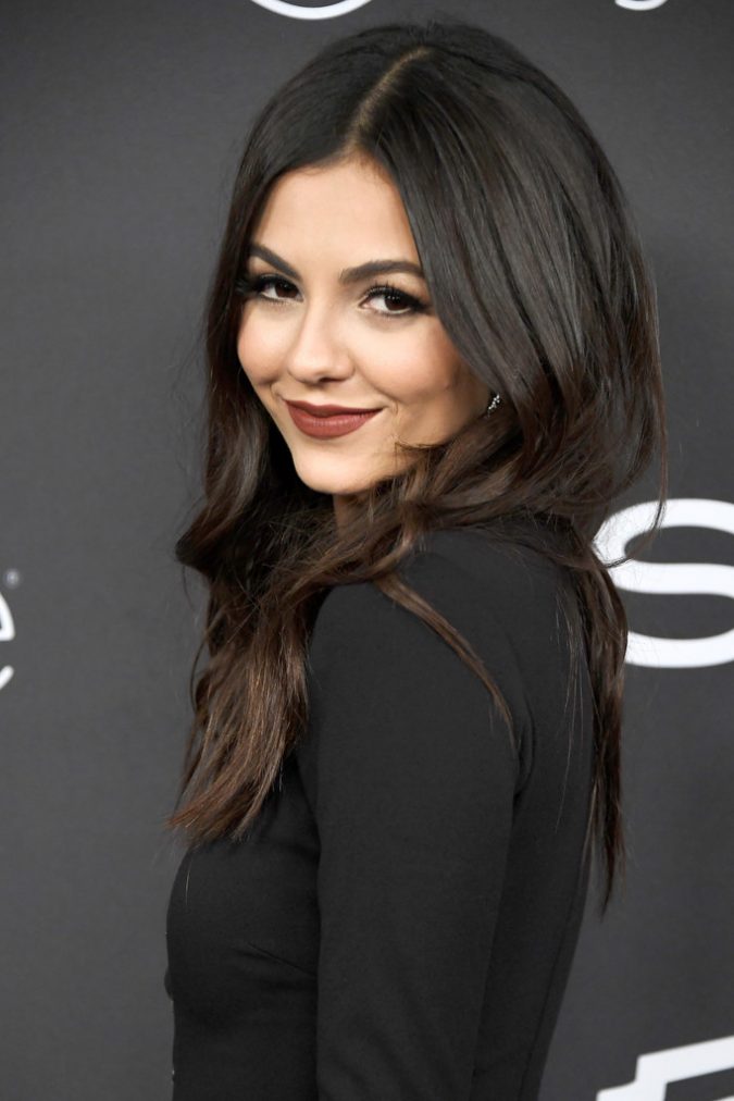 16 Celebrity Hottest Hair Trends for Summer 29 Dark brunette victoria justice warner bros pictures and instyle host 18th annual postgolden globes party 1817 1 16 Celebrity Hottest Hair Trends for Summer - 29