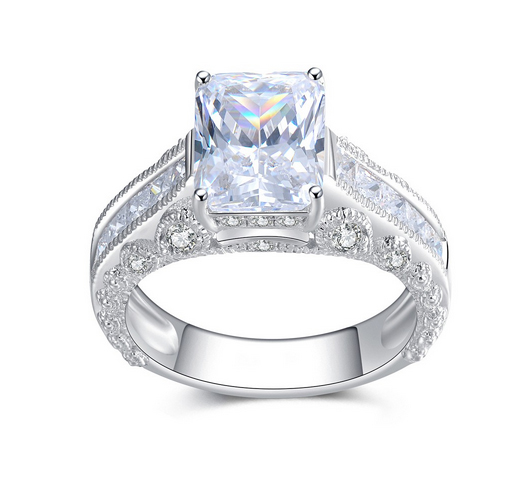 Emerald-Cut-White-Sapphire-Sterling-Silver-Womens-Ring-600317 Lajerrio Disclose Top 10 Elegant Jewelry Trends to Go for in 2020