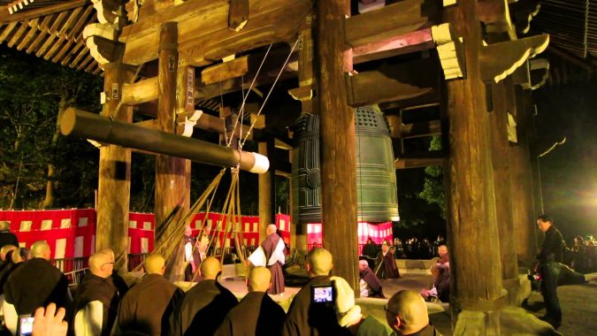 New Year around the World.. One Event, Various Traditions 23 Ringing the Bell at Chion in temple Kyoto Japan on New Years 2014 New Year around the World.. One Event, Various Traditions - 23