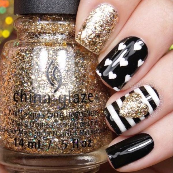 glitter nail art ideas 101 89+ Glitter Nail Art Designs for Shiny & Sparkly Nails - 103