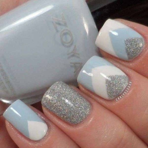 glitter nail art ideas 109 89+ Glitter Nail Art Designs for Shiny & Sparkly Nails - 111