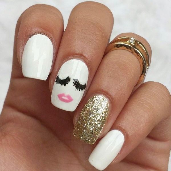 glitter nail art ideas 111 89+ Glitter Nail Art Designs for Shiny & Sparkly Nails - 113