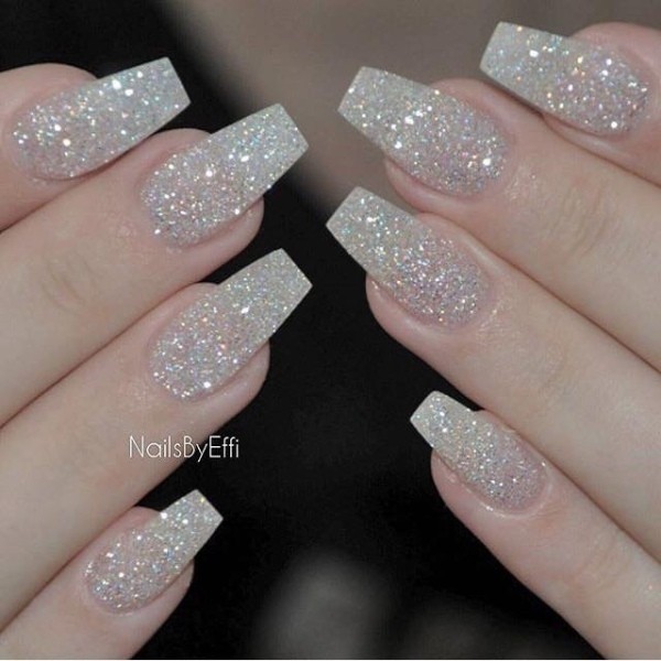 glitter nail art ideas 123 89+ Glitter Nail Art Designs for Shiny & Sparkly Nails - 125