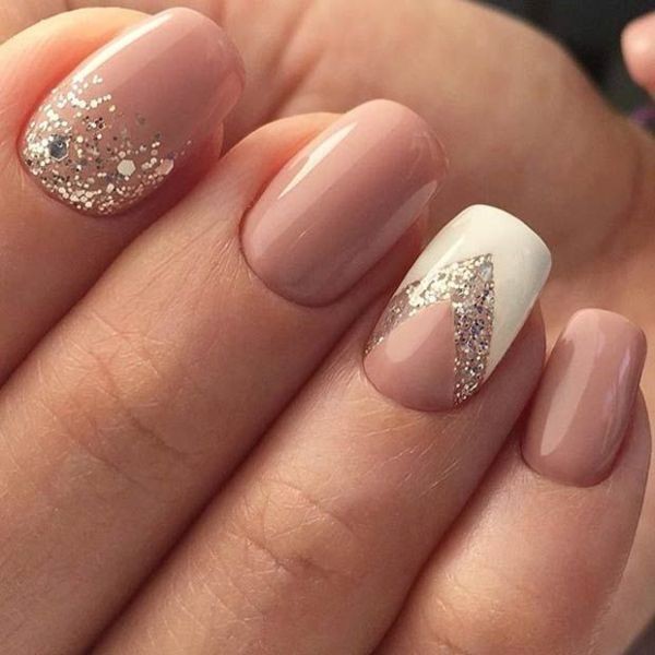 glitter nail art ideas 138 89+ Glitter Nail Art Designs for Shiny & Sparkly Nails - 140
