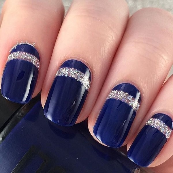 glitter nail art ideas 152 89+ Glitter Nail Art Designs for Shiny & Sparkly Nails - 154