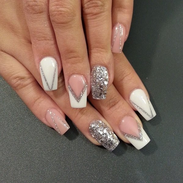 glitter nail art ideas 160 89+ Glitter Nail Art Designs for Shiny & Sparkly Nails - 162