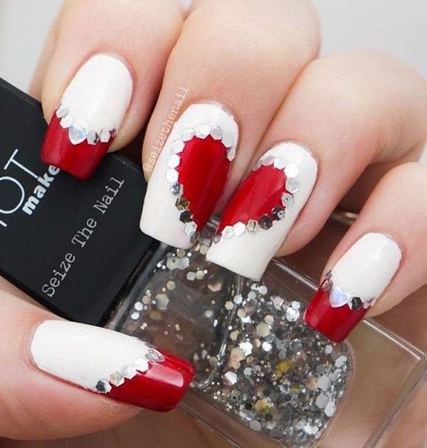 glitter nail art ideas 169 89+ Glitter Nail Art Designs for Shiny & Sparkly Nails - 171