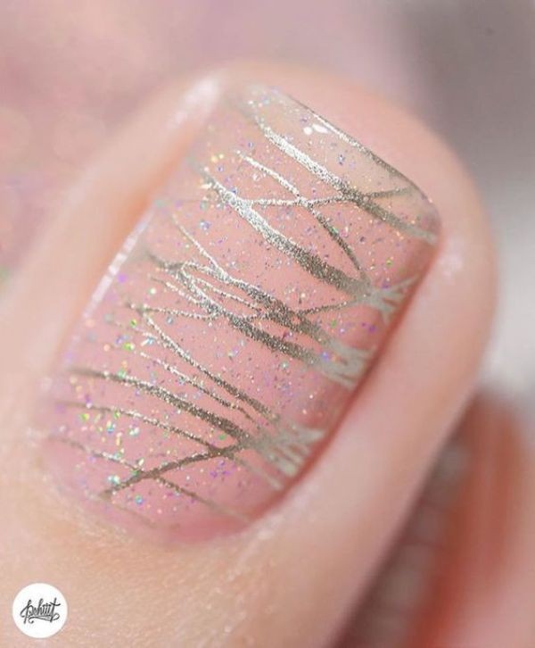 glitter-nail-art-ideas-180 89+ Glitter Nail Art Designs for Shiny & Sparkly Nails