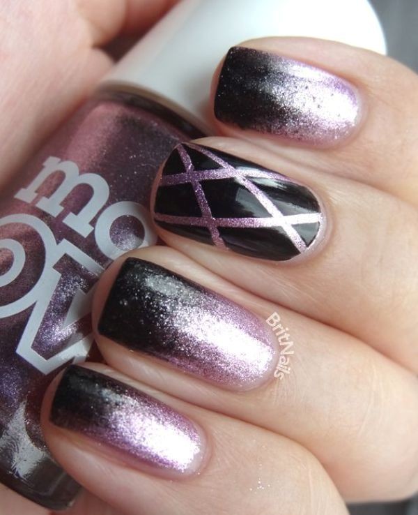 glitter nail art ideas 181 89+ Glitter Nail Art Designs for Shiny & Sparkly Nails - 183