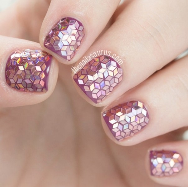 glitter-nail-art-ideas-194 89+ Glitter Nail Art Designs for Shiny & Sparkly Nails