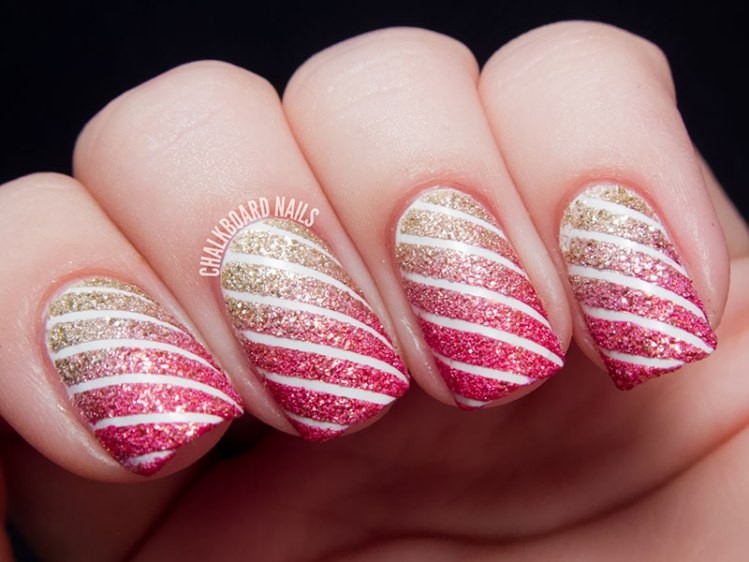 glitter-nail-art-ideas-210 89+ Glitter Nail Art Designs for Shiny & Sparkly Nails
