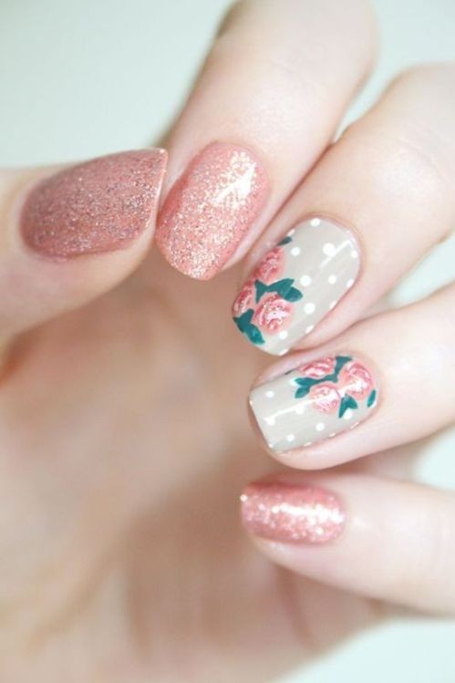 glitter nail art ideas 22 89+ Glitter Nail Art Designs for Shiny & Sparkly Nails - 24
