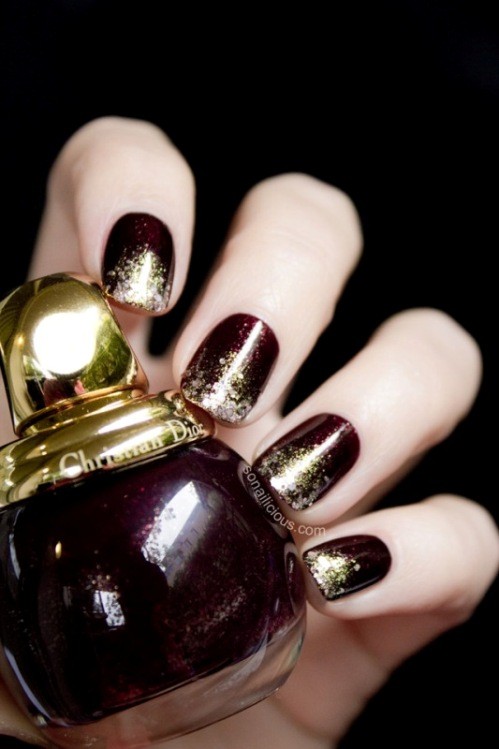 glitter nail art ideas 25 89+ Glitter Nail Art Designs for Shiny & Sparkly Nails - 27