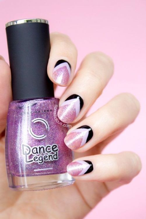 glitter nail art ideas 32 89+ Glitter Nail Art Designs for Shiny & Sparkly Nails - 34