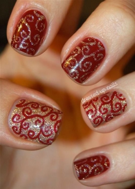 glitter nail art ideas 41 89+ Glitter Nail Art Designs for Shiny & Sparkly Nails - 43