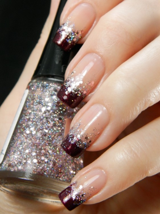 glitter-nail-art-ideas-66 89+ Glitter Nail Art Designs for Shiny & Sparkly Nails