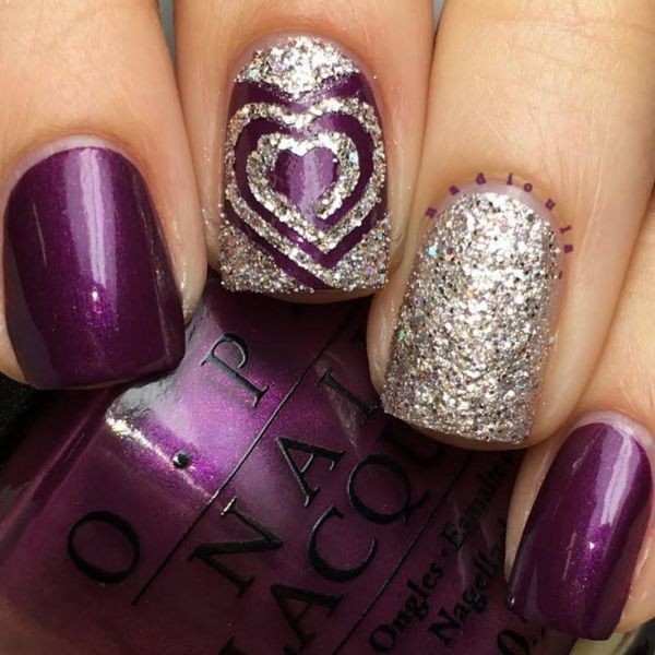 glitter nail art ideas 78 89+ Glitter Nail Art Designs for Shiny & Sparkly Nails - 80