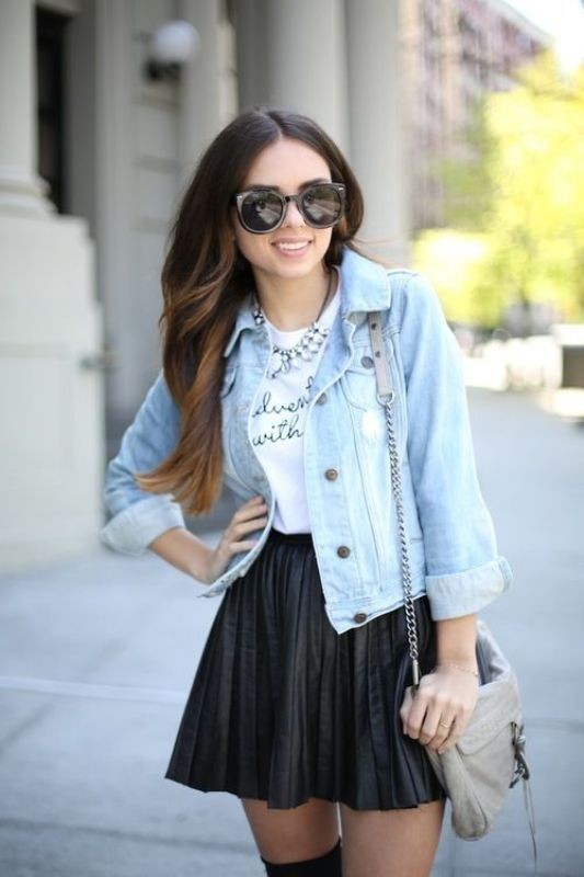 miniskirts for school 5 10+ Coolest Back-to-School Outfit Ideas This Year - 68