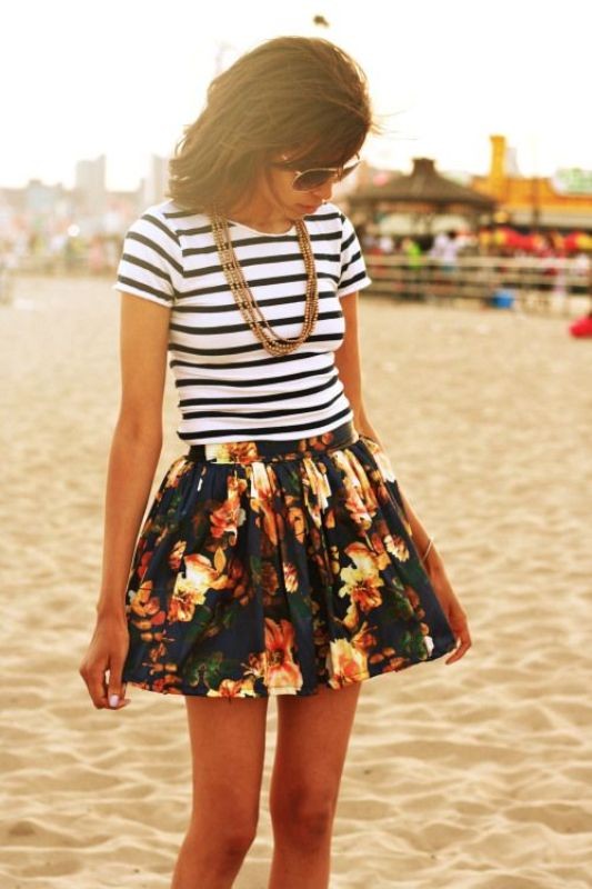 mixed prints for school 5 10+ Coolest Back-to-School Outfit Ideas This Year - 92