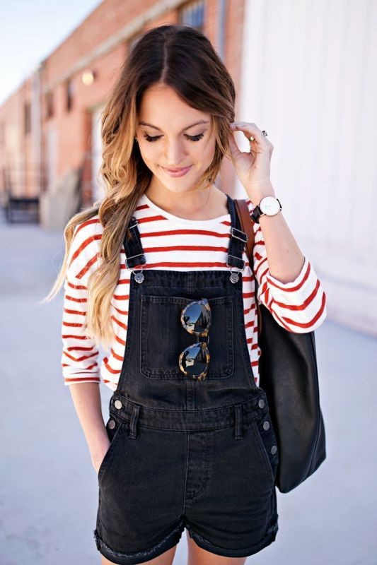 overalls-for-school-6 10+ Cool Back-to-School Outfit Ideas for 2020
