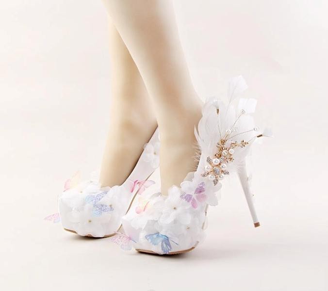 white wedding shoes 116 83+ Most Fabulous White Wedding Shoes - 118