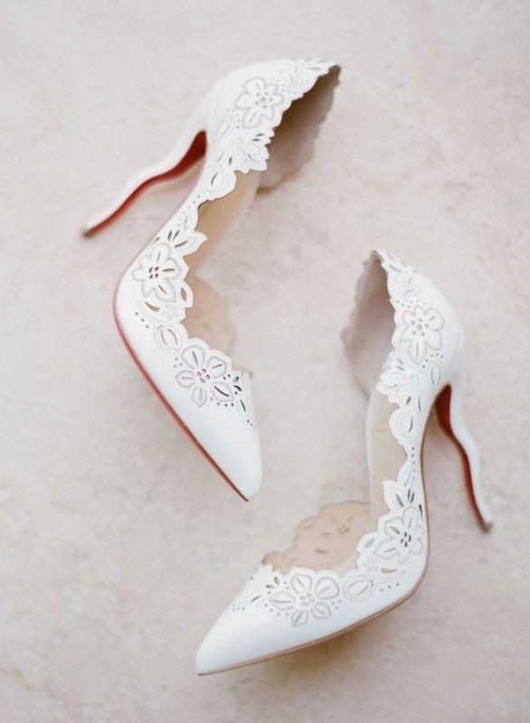 white wedding shoes 36 83+ Most Fabulous White Wedding Shoes - 38