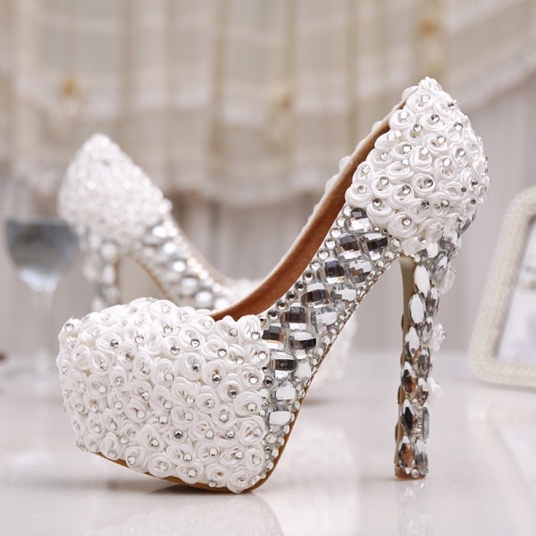 white wedding shoes 41 83+ Most Fabulous White Wedding Shoes - 43