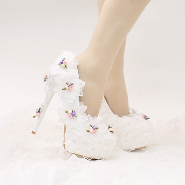 white wedding shoes 46 83+ Most Fabulous White Wedding Shoes - 47