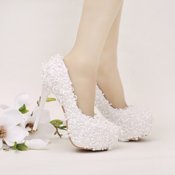 white wedding shoes 47 83+ Most Fabulous White Wedding Shoes - 48